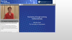 Screenshot of Numeracy through working mathematically