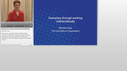 Screenshot of Numeracy through working mathematically