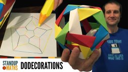 Screenshot of How to make an edge-coloured origami dodecahedron