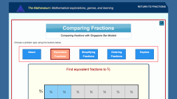 Screenshot of Fractions, Decimals and Percentages