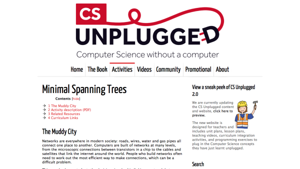 Screenshot of Minimal Spanning Trees