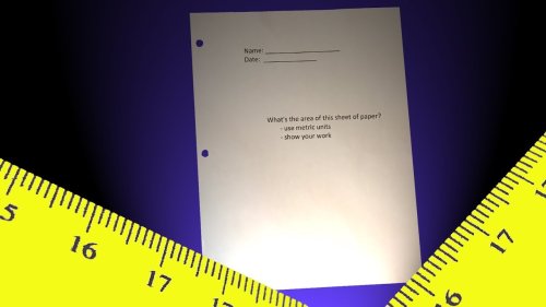 Screenshot of Secrets to measuring a piece of paper