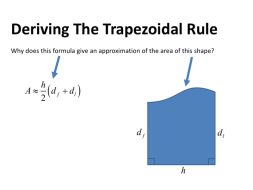 Preview of Deriving The Trapezoidal Rule