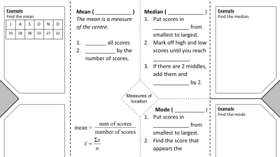 Preview of Foldable - Measure of location