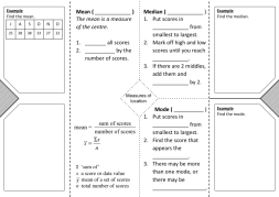 Preview of Foldable - Measure of location