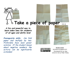 Preview of Index Laws Folding Paper