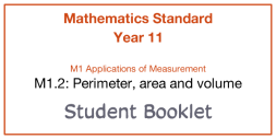 Preview of Student booklet - M1.2 Perimeter, area and volume