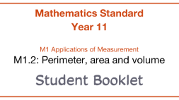 Preview of Student booklet - M1.2 Perimeter, area and volume