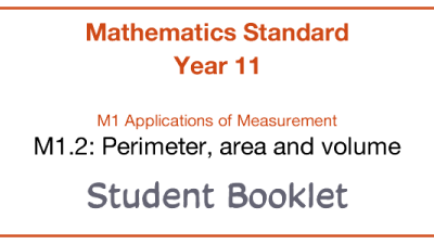 Preview of Student booklet - M1.2 Perimeter, area and volume