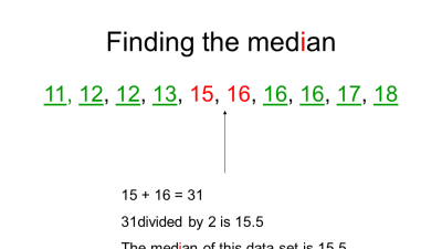Preview of Mean, Median, Mode