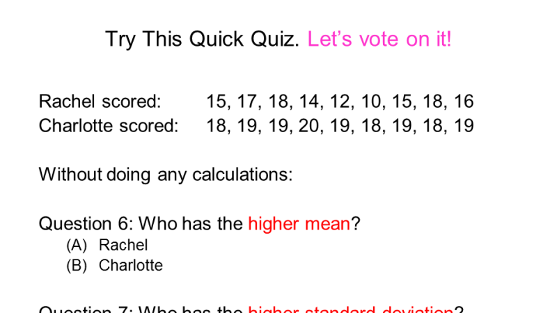 Preview of Understanding the standard deviation