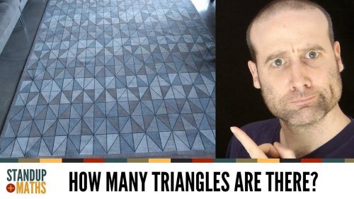 Screenshot of The Rug Puzzle: how many triangles?