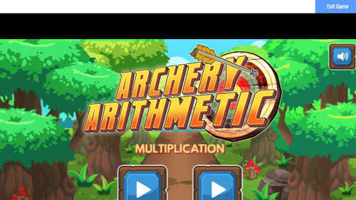 Screenshot of Archery Arithmetic - Multiplication