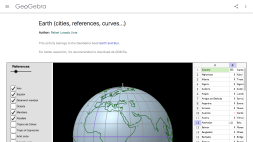 Screenshot of Earth GeoGebra Interactive