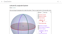 Screenshot of Latitude & Longitude Explorer