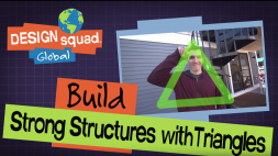 Screenshot of Strong Structures with Triangles - Design Squad
