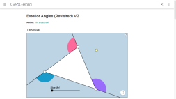 Screenshot of Exterior angles