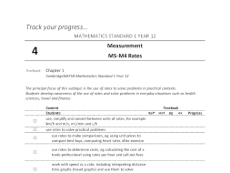 Preview of Mathematics Standard 1 - Student Outlines