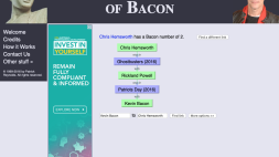 Screenshot of Oracle of Bacon