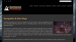 Screenshot of Australian Indigenous Astronomy