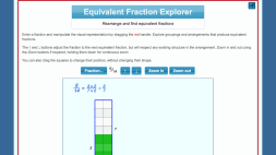 Screenshot of Equivalent Fraction Explorer