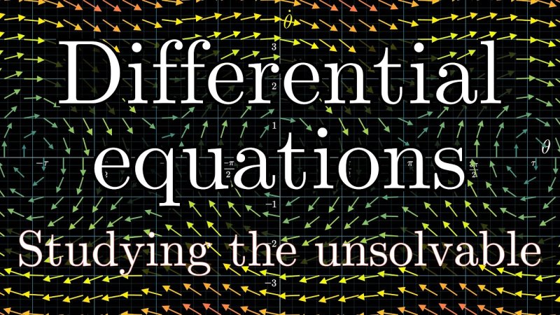 Screenshot of Overview of differential equations
