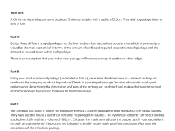 Preview of 11MS-M1 Applications of Measurement Christmas Baubles