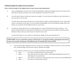 Preview of Investigative Task 12MS-M6 Non-right angled Trigonometry
