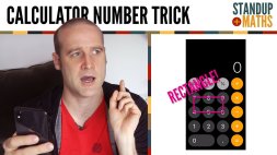 Screenshot of Calculator Number Trick: rectangle patterns