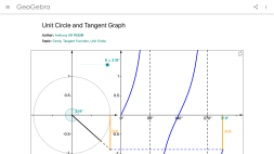 Screenshot of Unit Circle and Tangent Graph