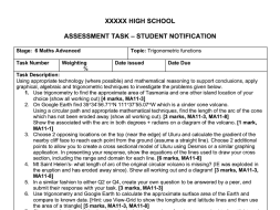 Preview of Trigonometric functions - Advanced assignment