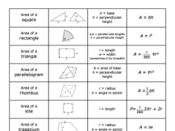 Preview of Area and volume formula matching