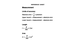 Preview of Annotated reference sheet