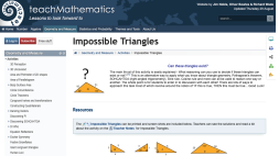 Screenshot of Impossible Triangles