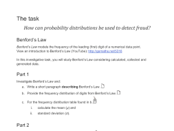 Preview of Probability distributions - assignment