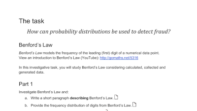 Preview of Probability distributions - assignment