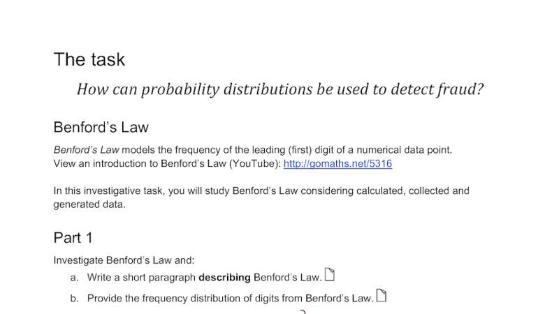 Preview of Probability distributions - assignment
