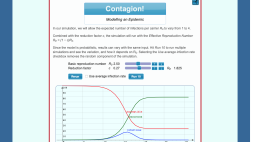 Screenshot of An interactive discrete SIR epidemic model