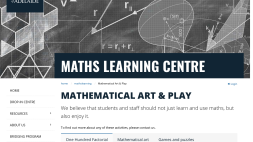 Screenshot of Mathematical art and play