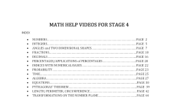 Preview of Math help videos for Stage 4