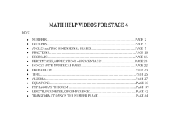 Preview of Math help videos for Stage 4