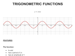 Preview of Discovering Trigonometric Functions