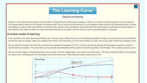 Screenshot of The Learning Curve