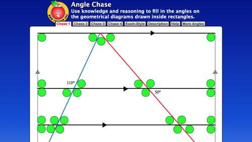 Screenshot of Angle Chase