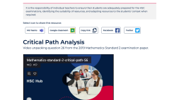 Screenshot of Critical Path Analysis