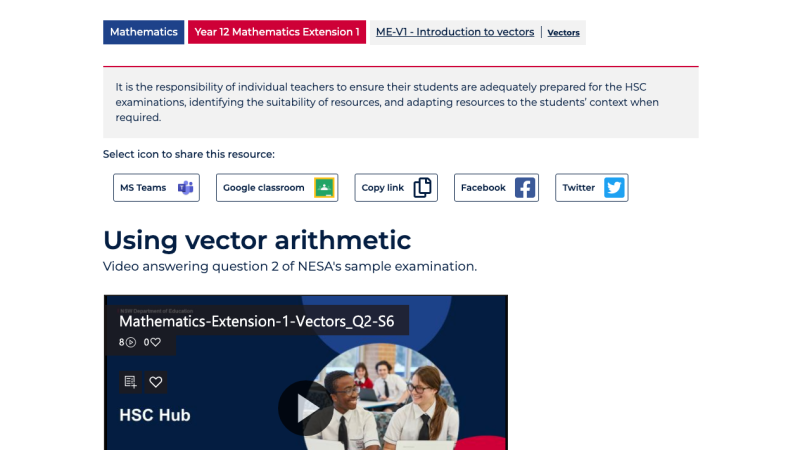 Screenshot of Using vector arithmetic