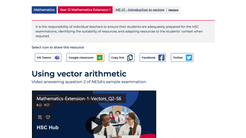 Screenshot of Using vector arithmetic