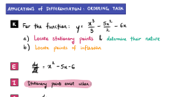 Preview of MA-C3 Applications of Differentiation - Ordering Task