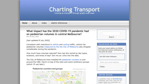 Screenshot of Charting Transport