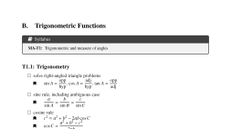 Preview of Mathematics Advanced revision checklist